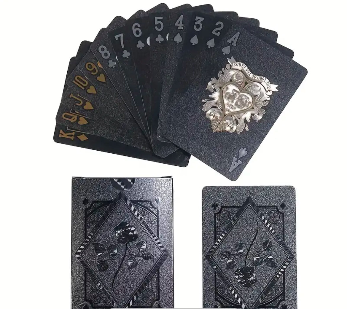 Black Rose Poker 
Kunststoff-Spielkarten - Avantgardeast