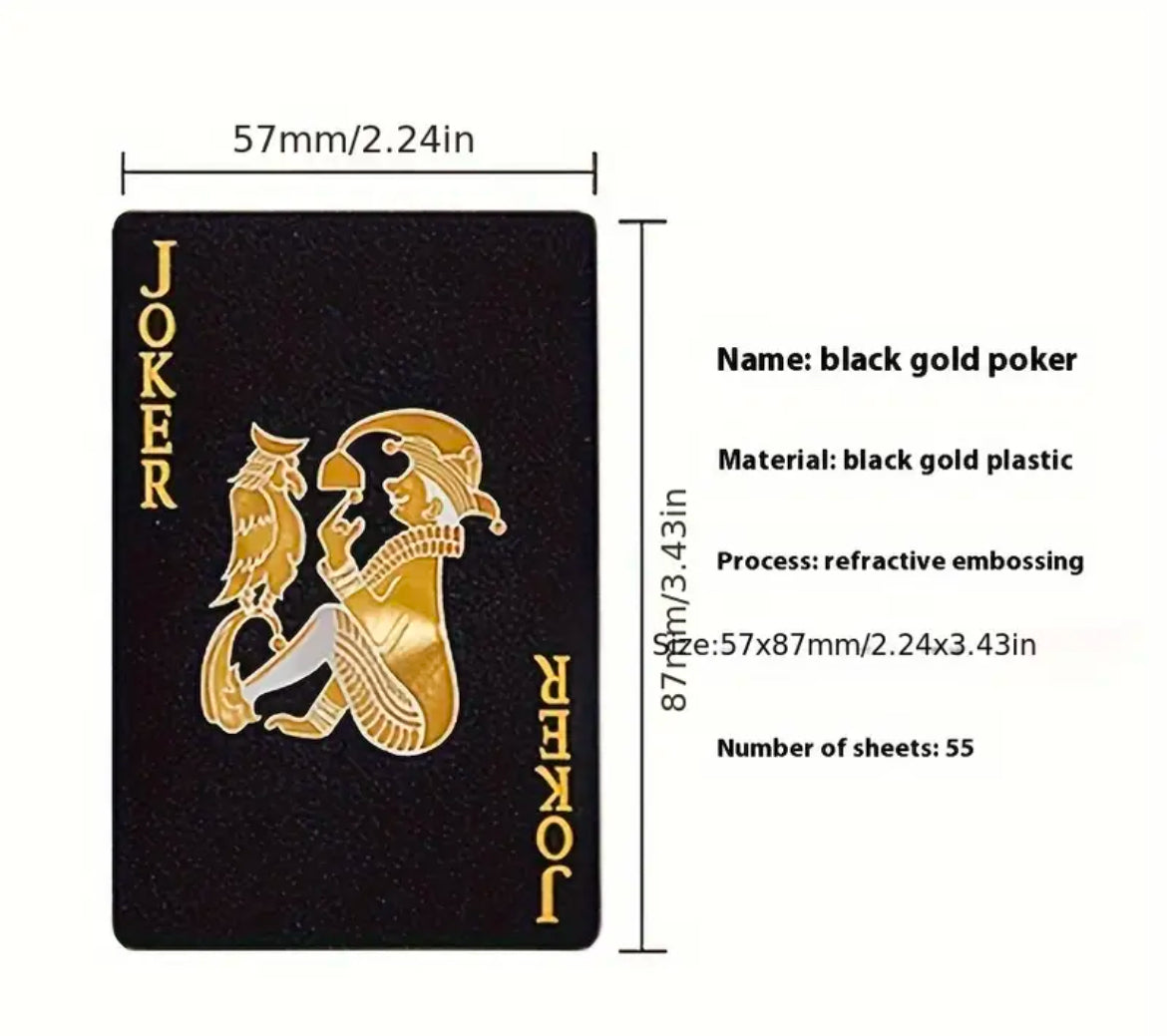 Black Rose Poker 
Kunststoff-Spielkarten - Avantgardeast
